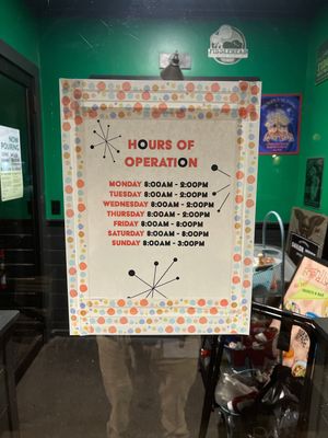 Closes early on Sunday  at The Friendly Toast in Burlington