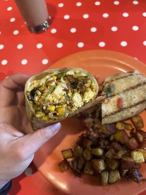 Breakfast burritoos  at The Friendly Toast in Burlington