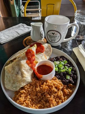 Breakfast burrito at Breakfast Republic - Liberty Station in San Diego
