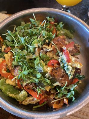 Veggie & pesto frittata (vegan)  at Breakfast Republic - Liberty Station in San Diego