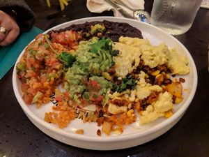Vegan chorizo platter at Breakfast Republic - East Village in San Diego