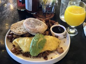 Harmest vegan omelette  at Breakfast Republic - East Village in San Diego