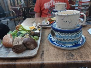 Vegan kaasfondue at Gusto-040 in Eindhoven