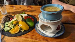 Vegan fondue at Gusto-040 in Eindhoven