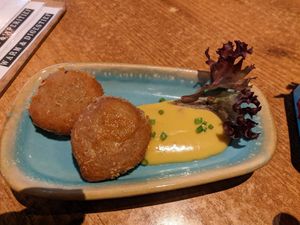 Appetizer vegan chicken at Gusto-040 in Eindhoven