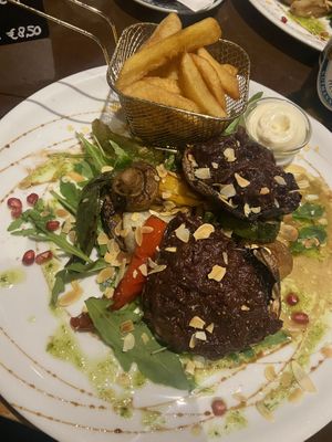 Main dish, portobello steak  at Gusto-040 in Eindhoven