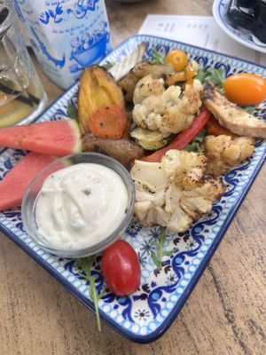 Grilled vegetables with lemon mayonaise   at Gusto-040 in Eindhoven