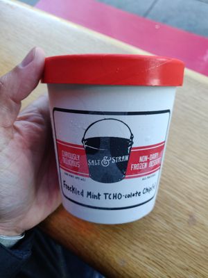 Freckled Mint Chocolate Chip at Salt & Straw in San Francisco