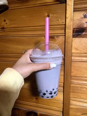 Taro bubble tea  at Julien's in Millbrook