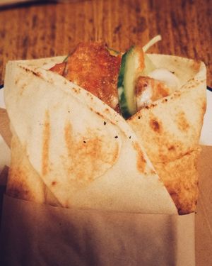 Seitan Kebab from Karma Kebab in Edinburgh at Karma Kebab in Edinburgh