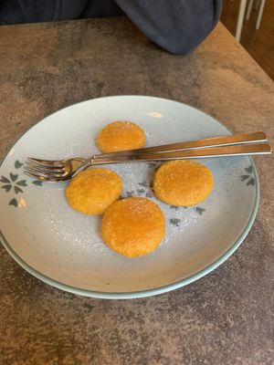 Frittelle di zucca veg  at Chen Lon in Turin