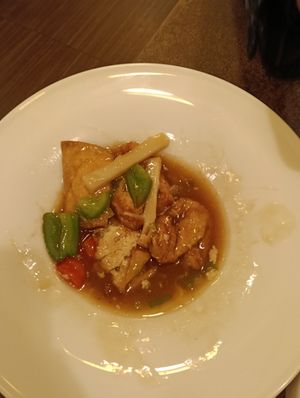 Fried tofu - small but tasty at Chen Lon in Turin