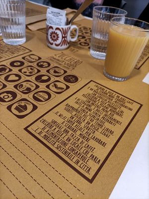 Tovaglietta riciclabile at Zucchero a Velo in Ancona