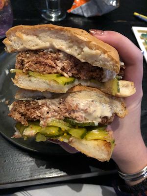 Beyond burger at ArtBar in Cambridge