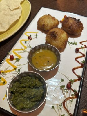 Coconut patties (starter)  at Vedic in Hyde