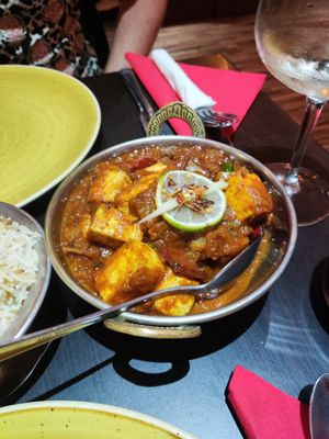 Tofu mango curry at Vedic in Hyde