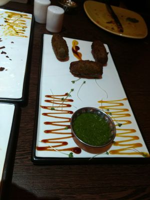 Spinach tastes like BBQ ribs! at Vedic in Hyde