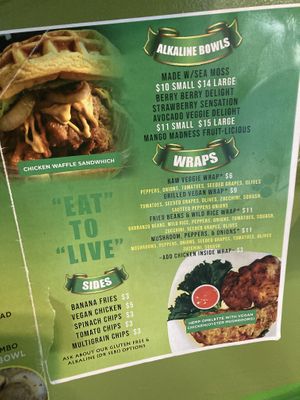 Menu3  at Beyond Vegan Cell Food in Portsmouth