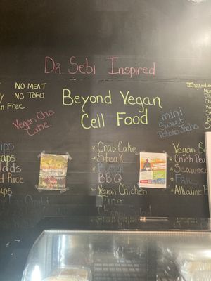 Back wall Oct 2023  at Beyond Vegan Cell Food in Portsmouth