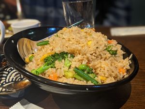 Vegetable rice side at Zen Buddha in North West London