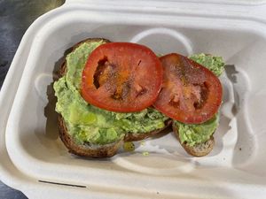 Avo toast  at Verve Bowls - Pine St in Seattle