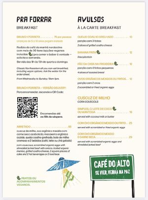 Veg options   at Cafe do Alto in Rio De Janeiro