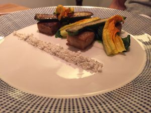 dinner  at Vanilla Black in London