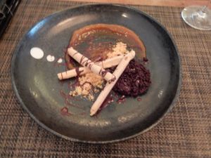 Dessert at Vanilla Black in London