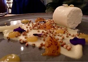 appetizer at Vanilla Black in London