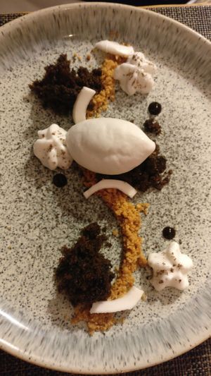 Coconut desert at Vanilla Black in London