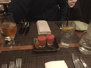 appetizer at Vanilla Black in London