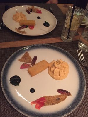 third course at Vanilla Black in London