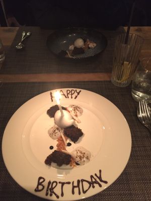 dessert at Vanilla Black in London