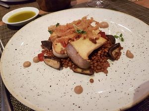 main course, lunch menu at Vanilla Black in London