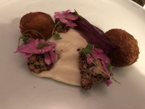 third course  at Vanilla Black in London