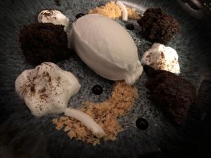 fifth course at Vanilla Black in London