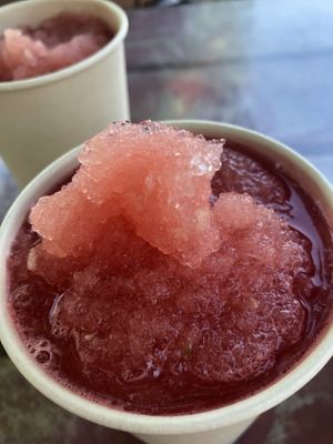 fresh watermelon slushie!! 🍉  at The Peaceful Palate in Eugene