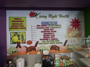 Vegan ice cream at Living Right Health Bar in Naugatuck