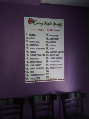 More herbs at Living Right Health Bar in Naugatuck