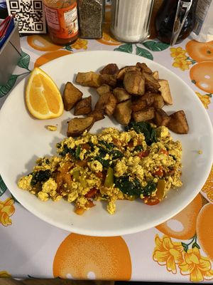 Vegan Scrambled Tofu. at Brunch in Conshohocken