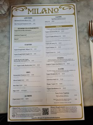Asked for the vegan menu, that's what they offer😄2023/09/02 at Milano - Dawson St in Dublin