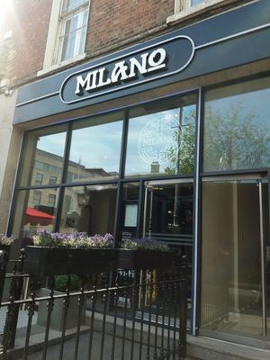 Entrance at Milano - Dawson St in Dublin