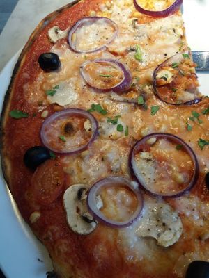 Vegan Giardinera on Romano base - pine kernels instead of artichoke. at Milano - Dawson St in Dublin