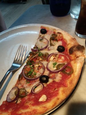 Vegan Giardinera on classic base - jalapeno instead of artichoke at Milano - Dawson St in Dublin