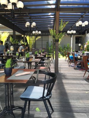 Beautiful outdoor seating. at Kayumanis Seaside in Sanur