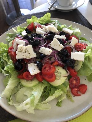 Greek Salad (~9€)  at Verde Vegan in Livorno