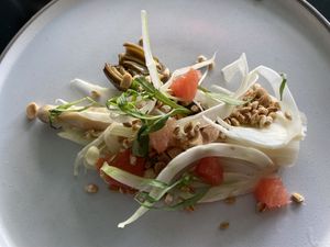 Asparagus and artichoke  at Bonboon in Amsterdam