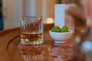 Bar: drink and olives at Bonboon in Amsterdam