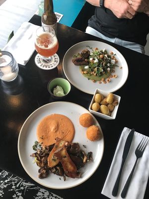 Main course at Bonboon in Amsterdam