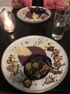 Red cabbage main course  at Bonboon in Amsterdam